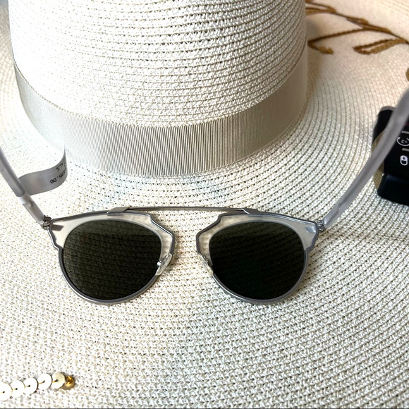 Dior Silver Sunglasses w/ Reflective Lenses & Frosted Frames, “So Real”, NIB!! - Picture 5 of 7